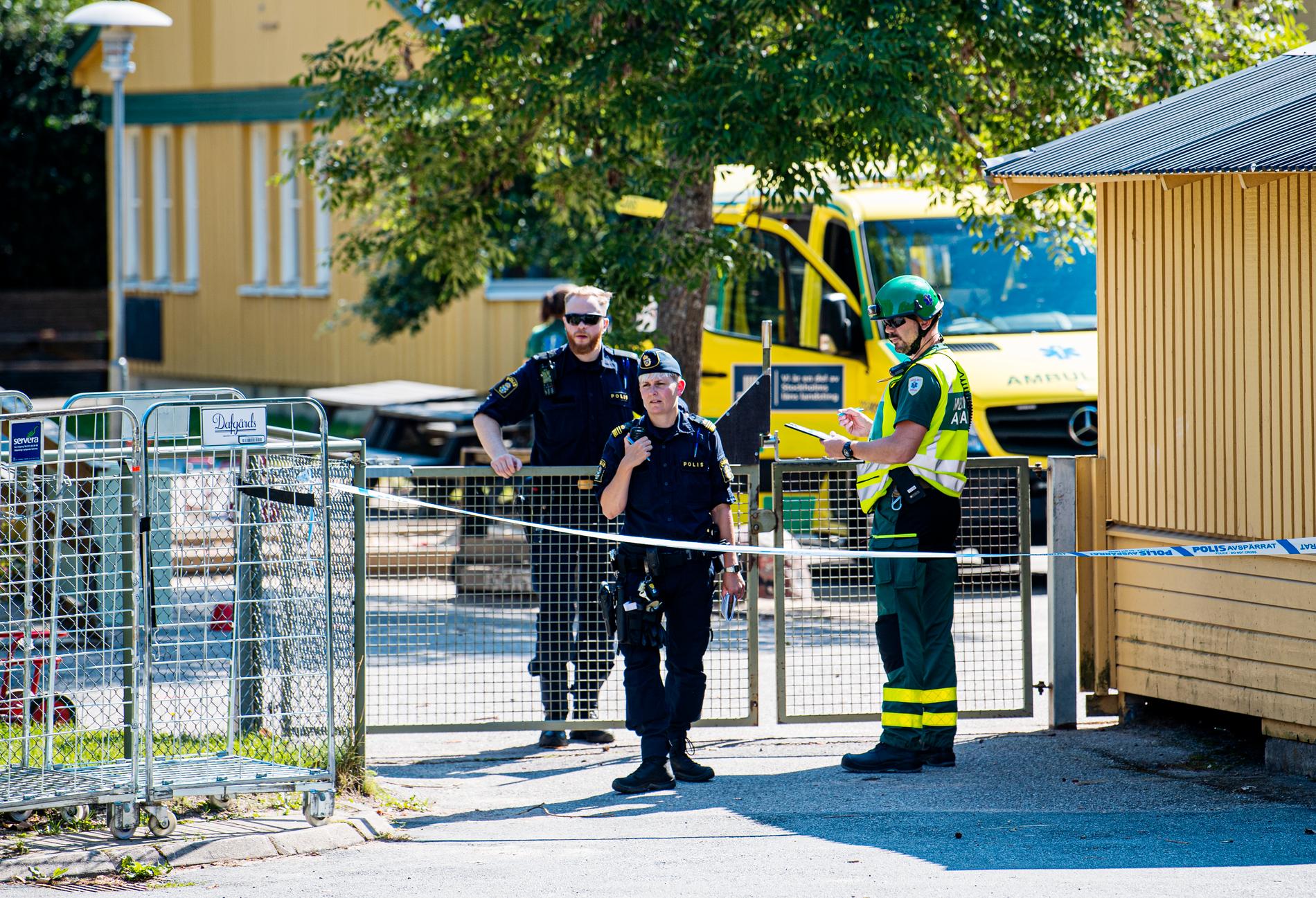 Förskolebarn blev vittnen till knivskärningen i Hässelby.