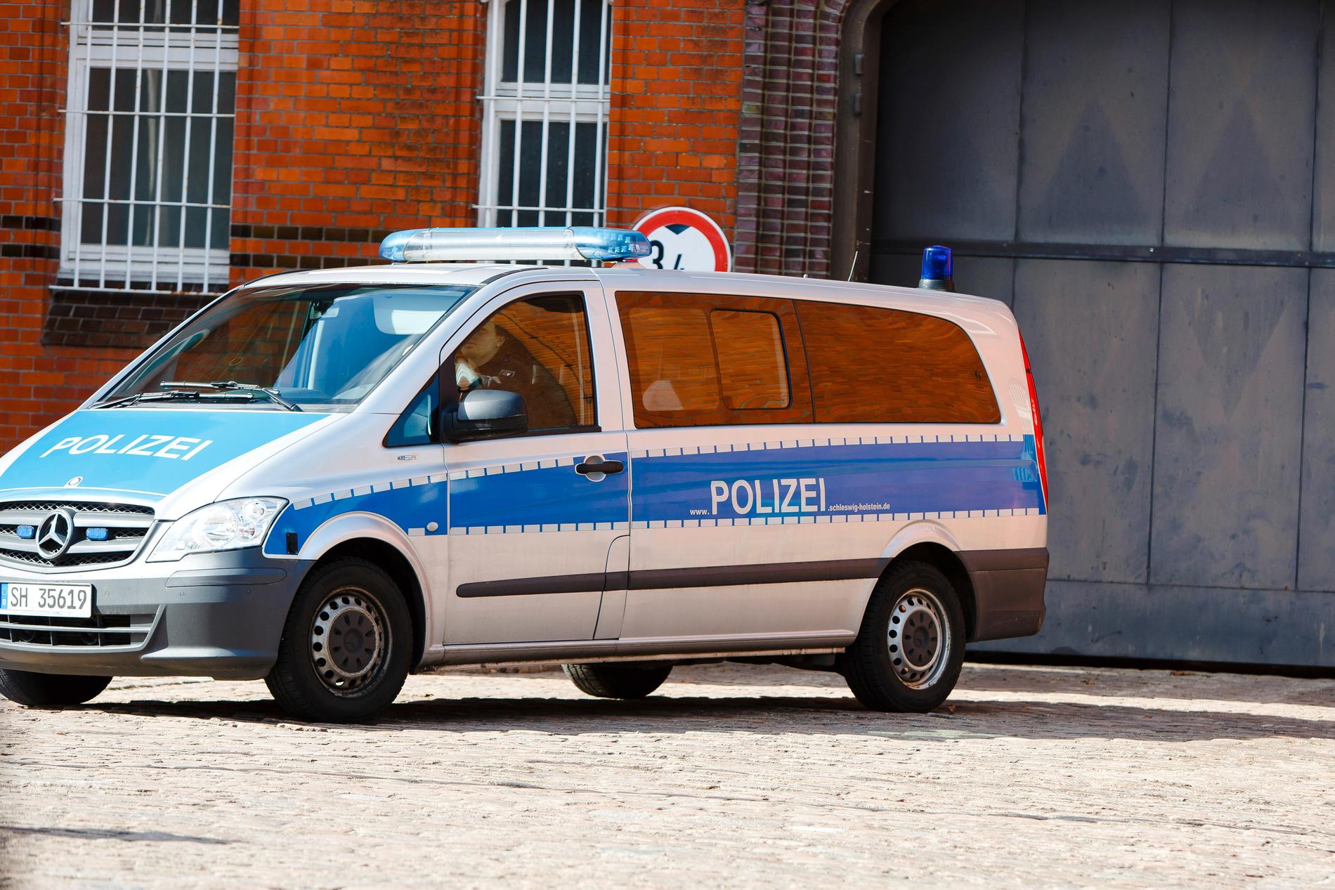 En tysk polisbil. Arkivbild.