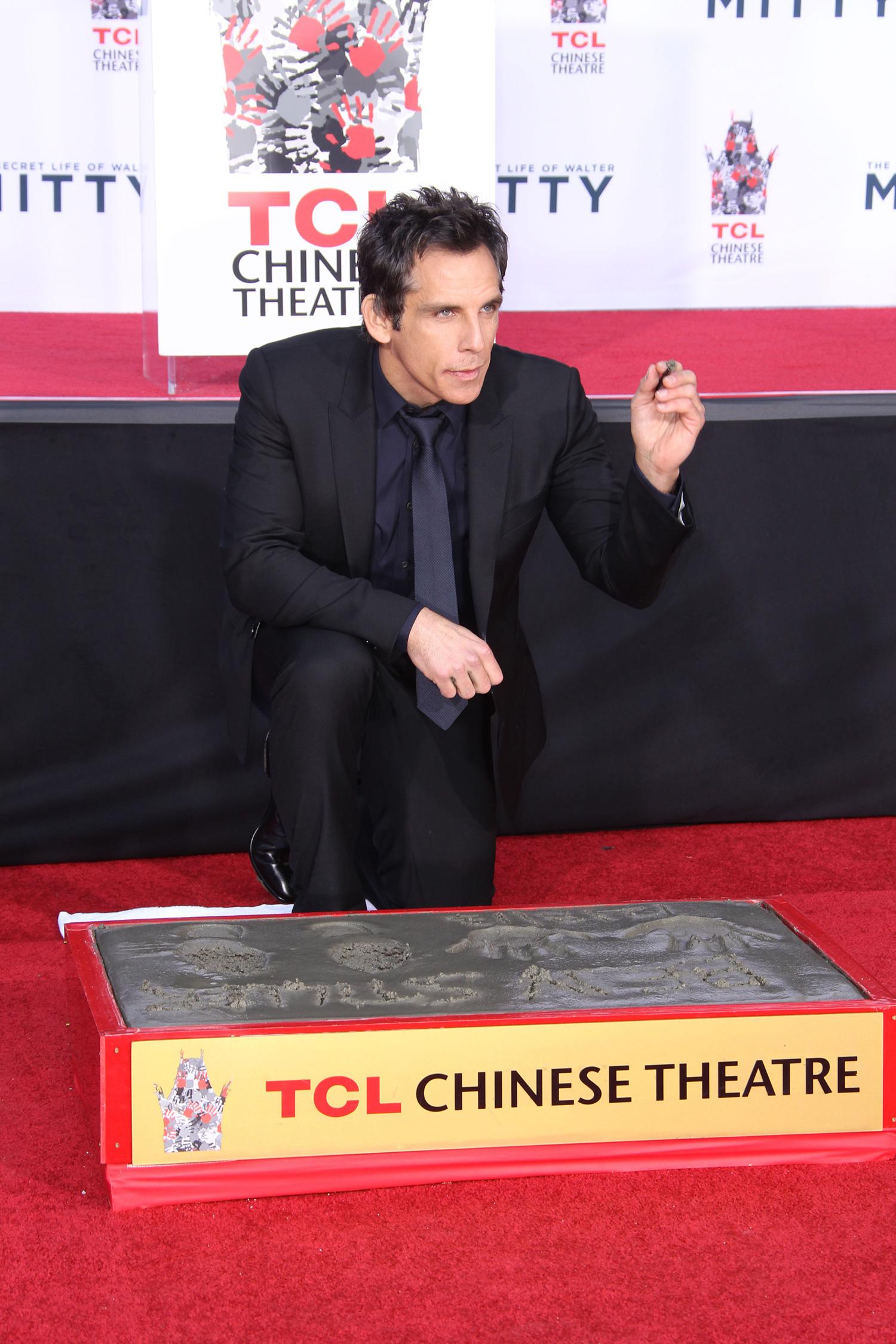 Ben Stiller fick nyligen en stjärna på Hollywood Walk of Fame.