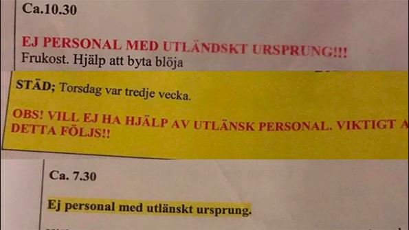 Ett urval dokument från hemtjänsten i Sundsvall.
