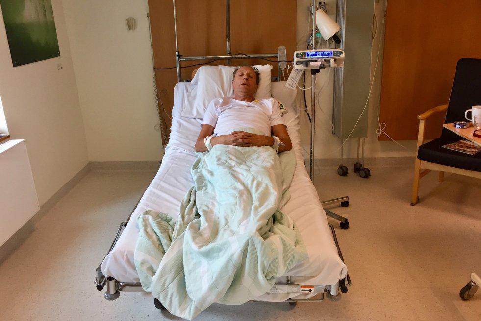 Ove A Lindqvist på sjukhuset i Gävle