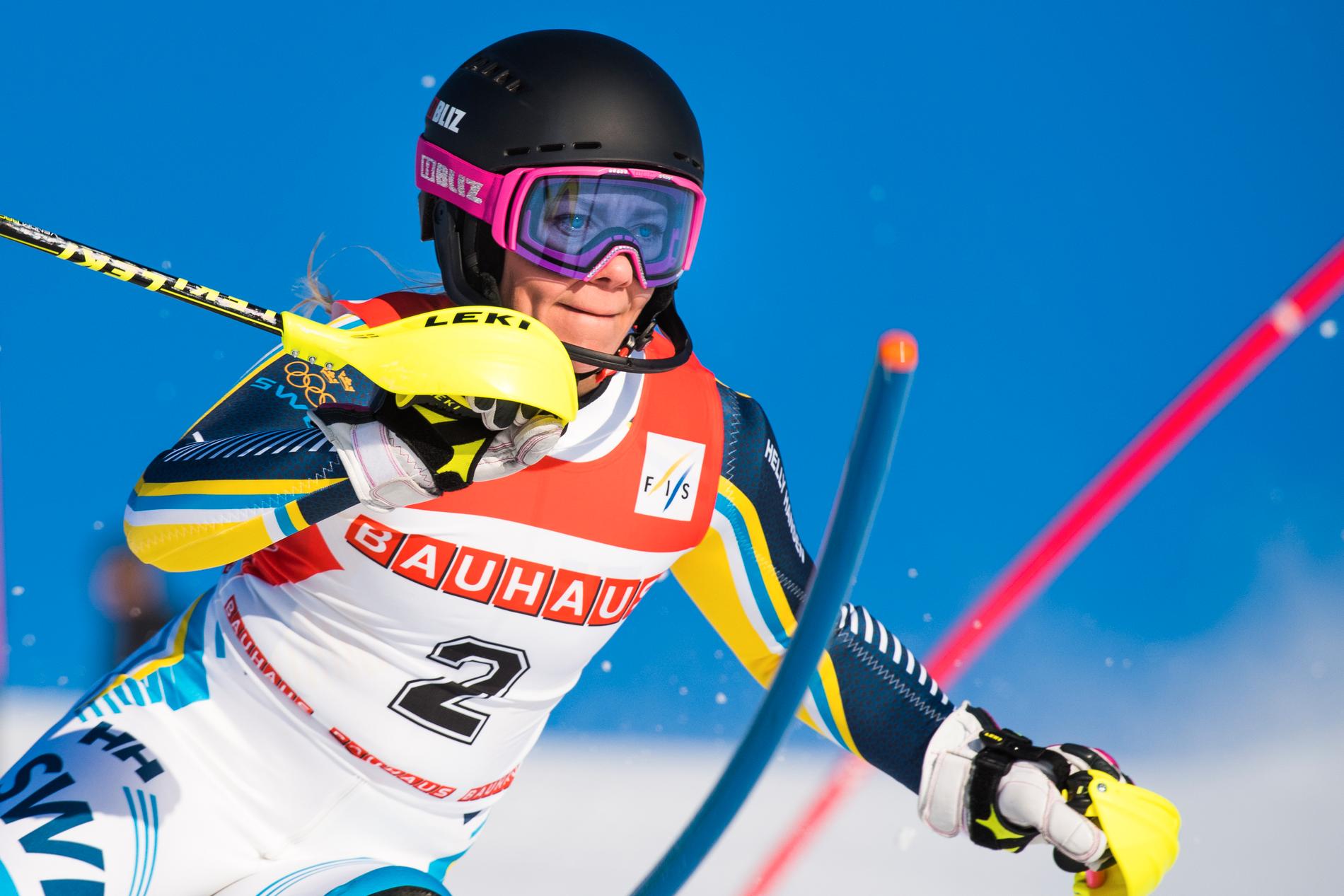 Frida Hansdotter tävlar i alpina VM i Åre, 5–17 februari 2019.