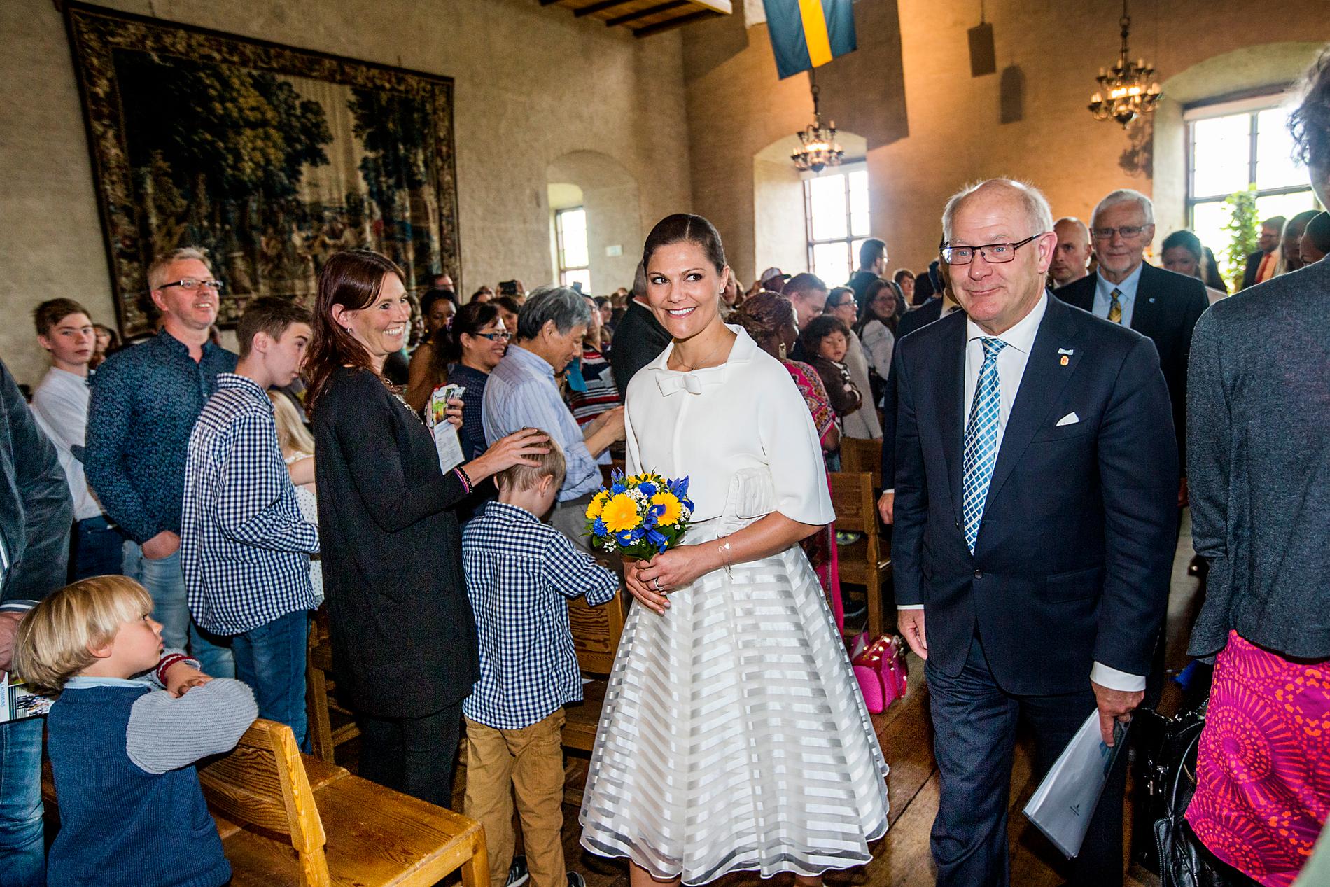 Kronprinsessan Victoria har tidigare varit med under medborgarskapsceremonin i Uppsala slott.