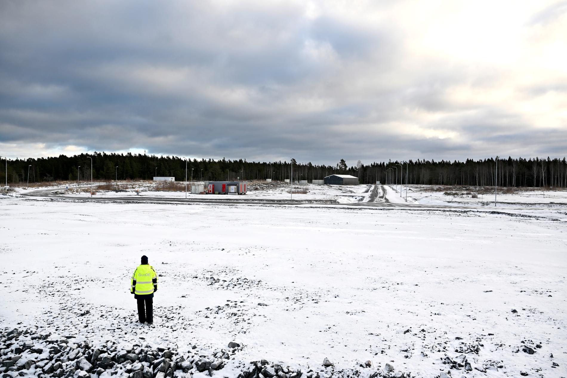 Platsen vid Forsmark kärnkraftverk där SKB planerar att bygga slutförvaret för kärnavfallet från den svenska kärnkraftverken.