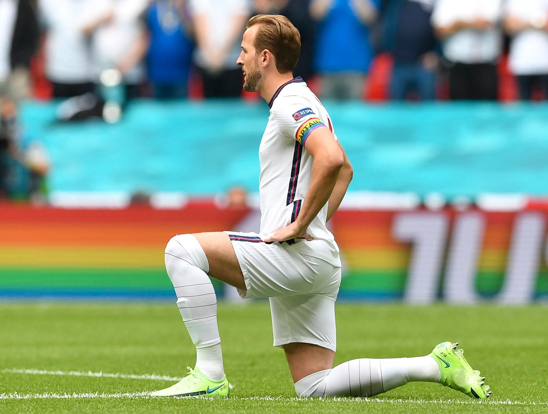 Harry Kane kommer inte bära regnbågsbindel under fotbolls-VM 2022. 