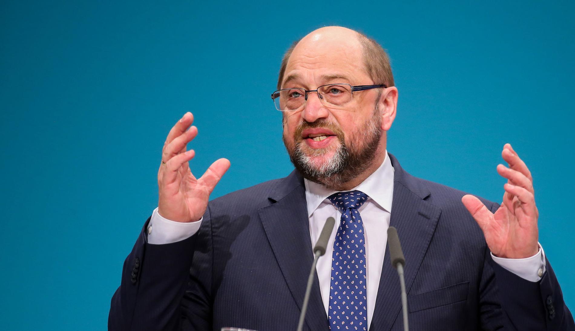 Martin Schulz, SPD:s kandidat till kansler vid valet i höst