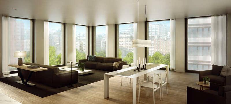 720 kvadratmeter. Den här lägenheten i trendiga New York-området Tribeca kan bli Leonardo DiCaprios för en nätt summa på 263 miljoner kronor, vilket betyder ungefär 365 000 kronor per kvadratmeter.