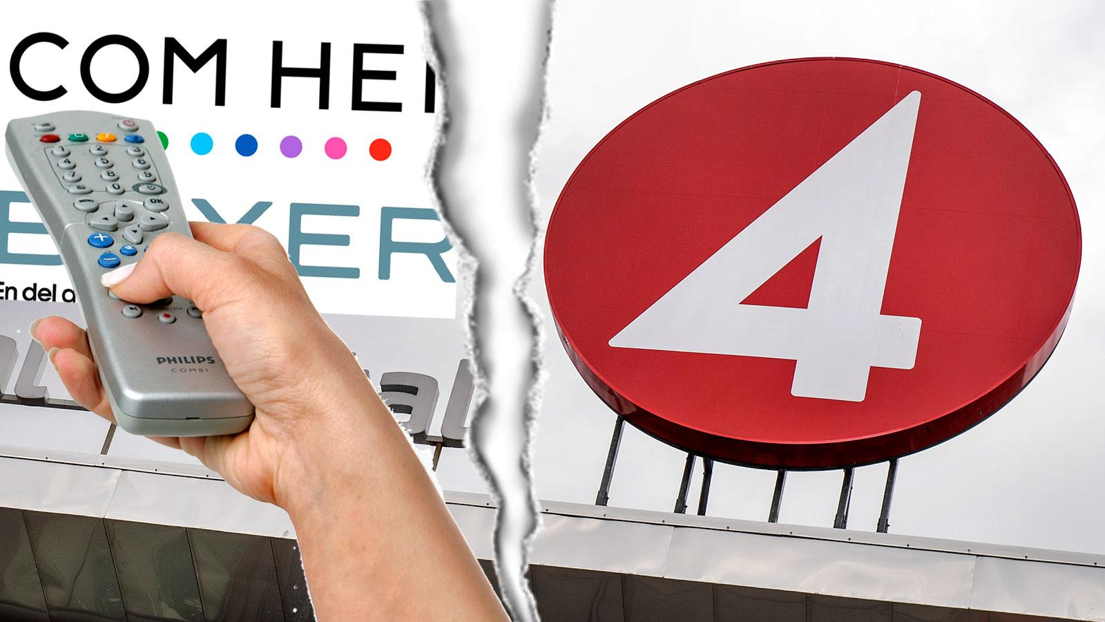 TV4-gruppens kanaler riskerar att släckas för Com Hem och Boxer-kunder.