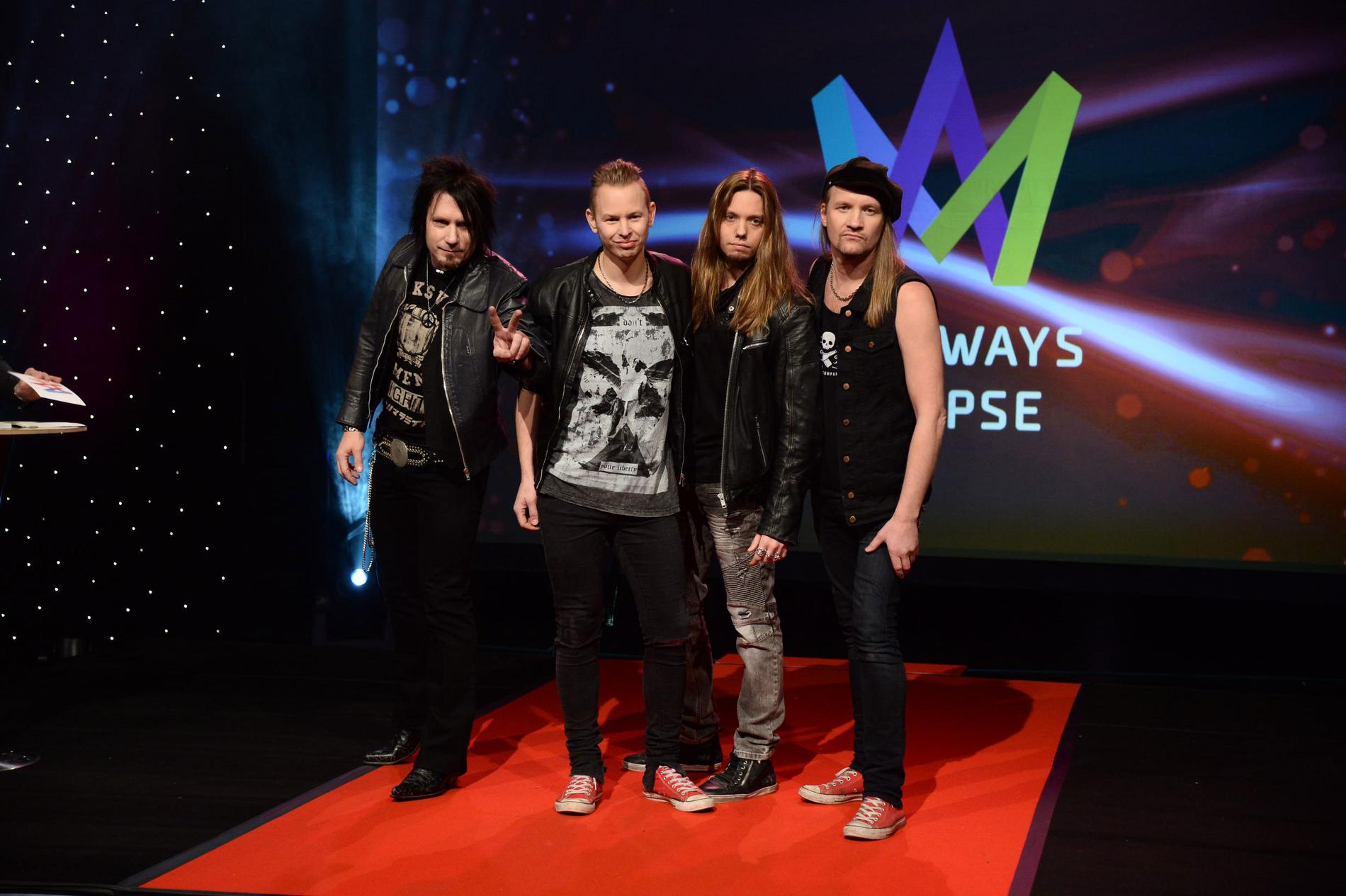 Hårdrocksbandet Eclipse är debutanter i Melodifestivalen.