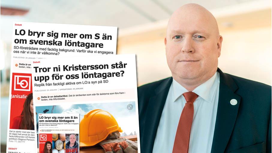 Inte någonstans i texten väljer skribenterna att bemöta själva sakfrågan, nämligen att LO konsekvent utesluter medlemmar som röstar på ”fel” partier. Slutreplik från Magnus Persson, SD.