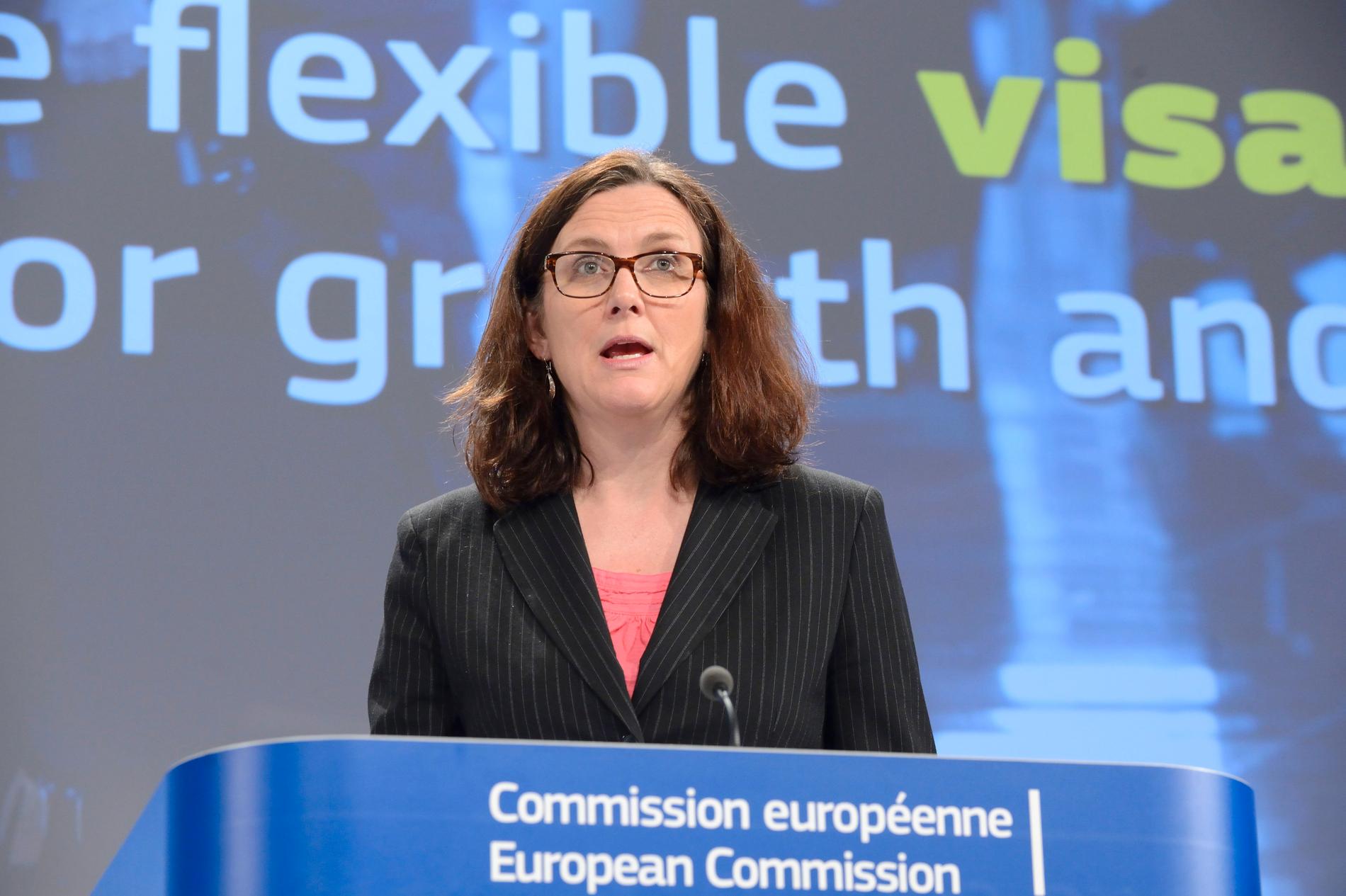 Cecilia Malmström (L) är Sveriges nuvarande EU-kommissionär. Arkivbild.