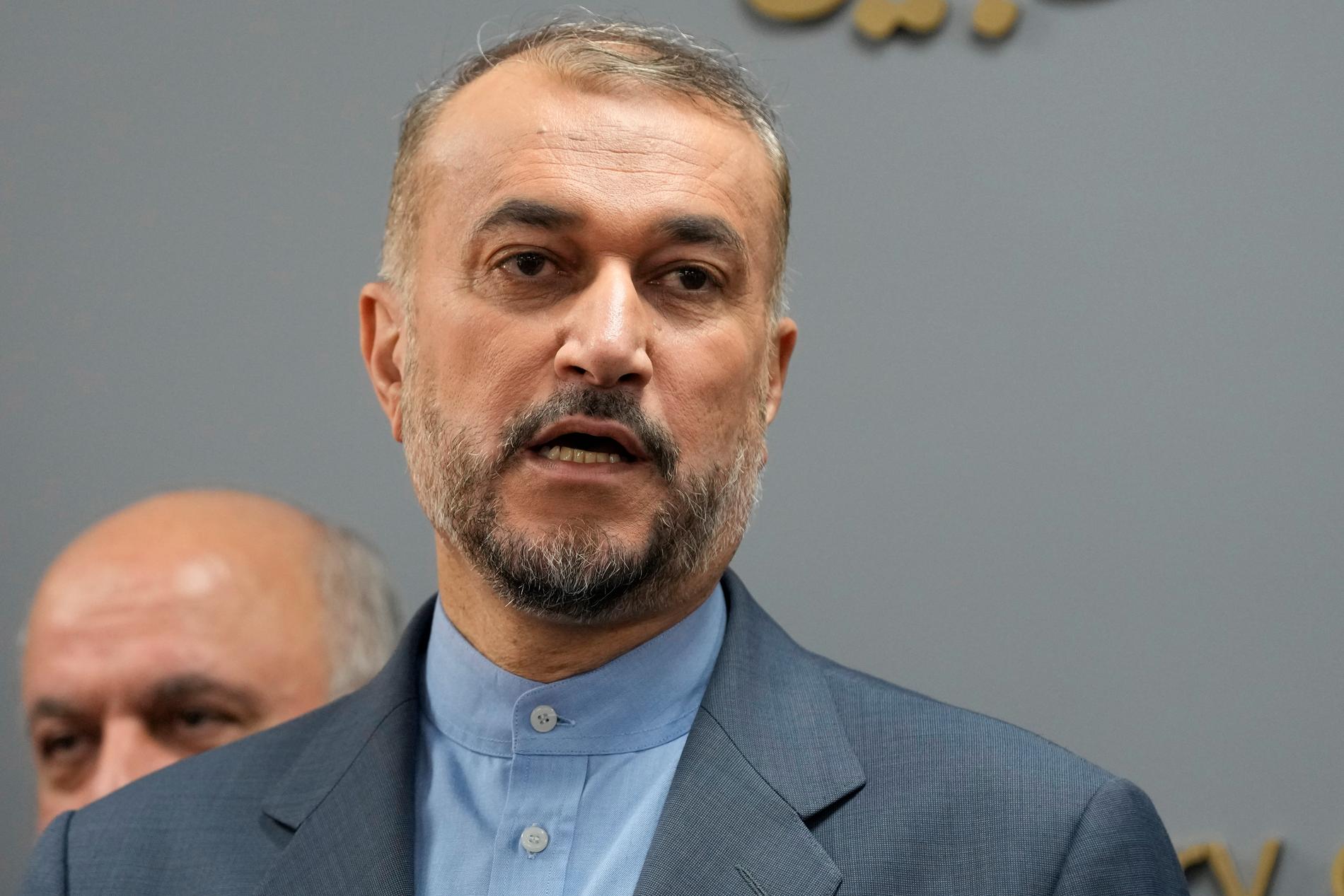Irans utrikesminister Hossein Amir-Abdollahian. 