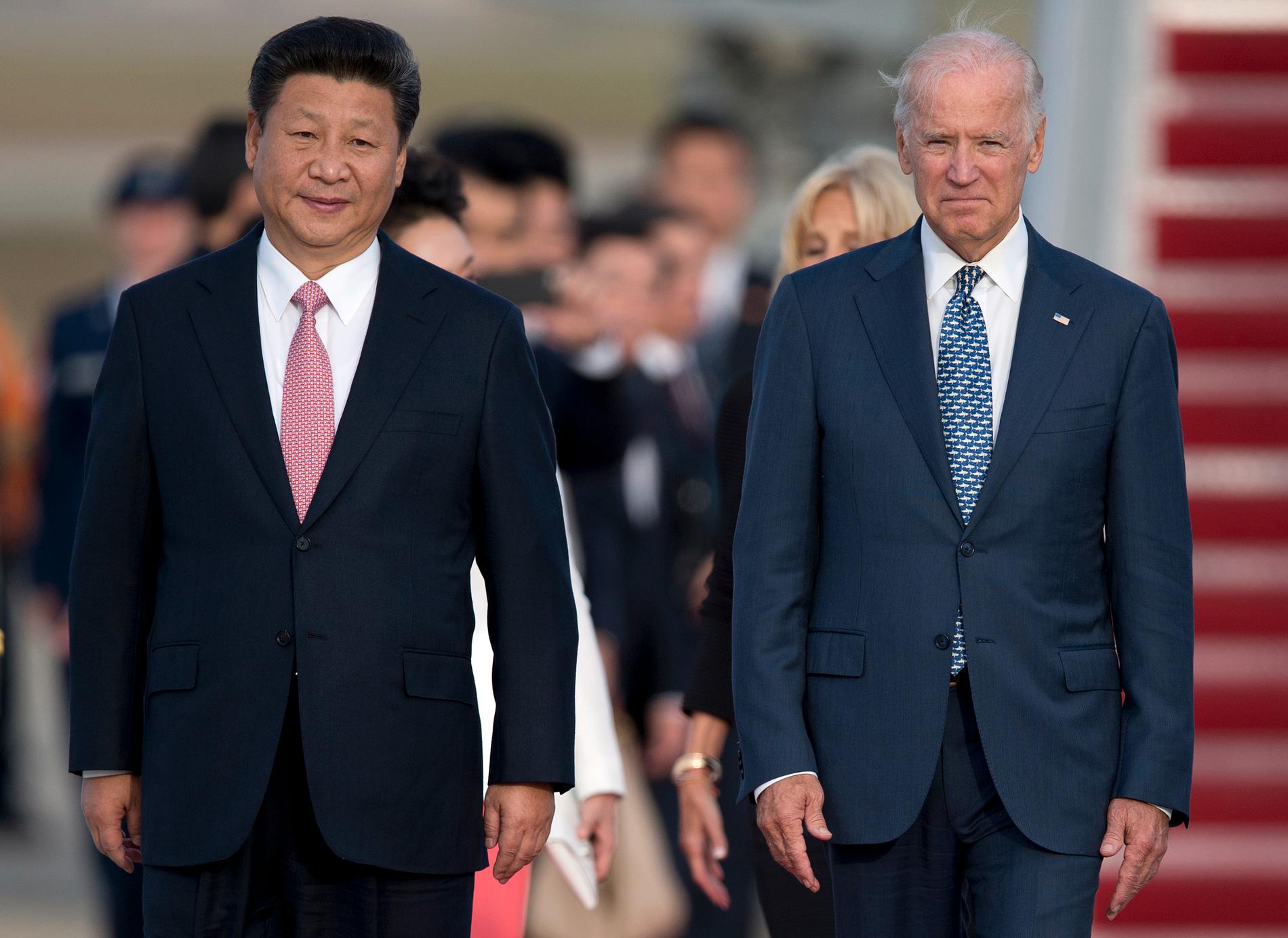 Xi Jinping och Joe Biden, då USA:s vicepresident, under den kinesiske presidentens statsbesök i Washington i september 2015.