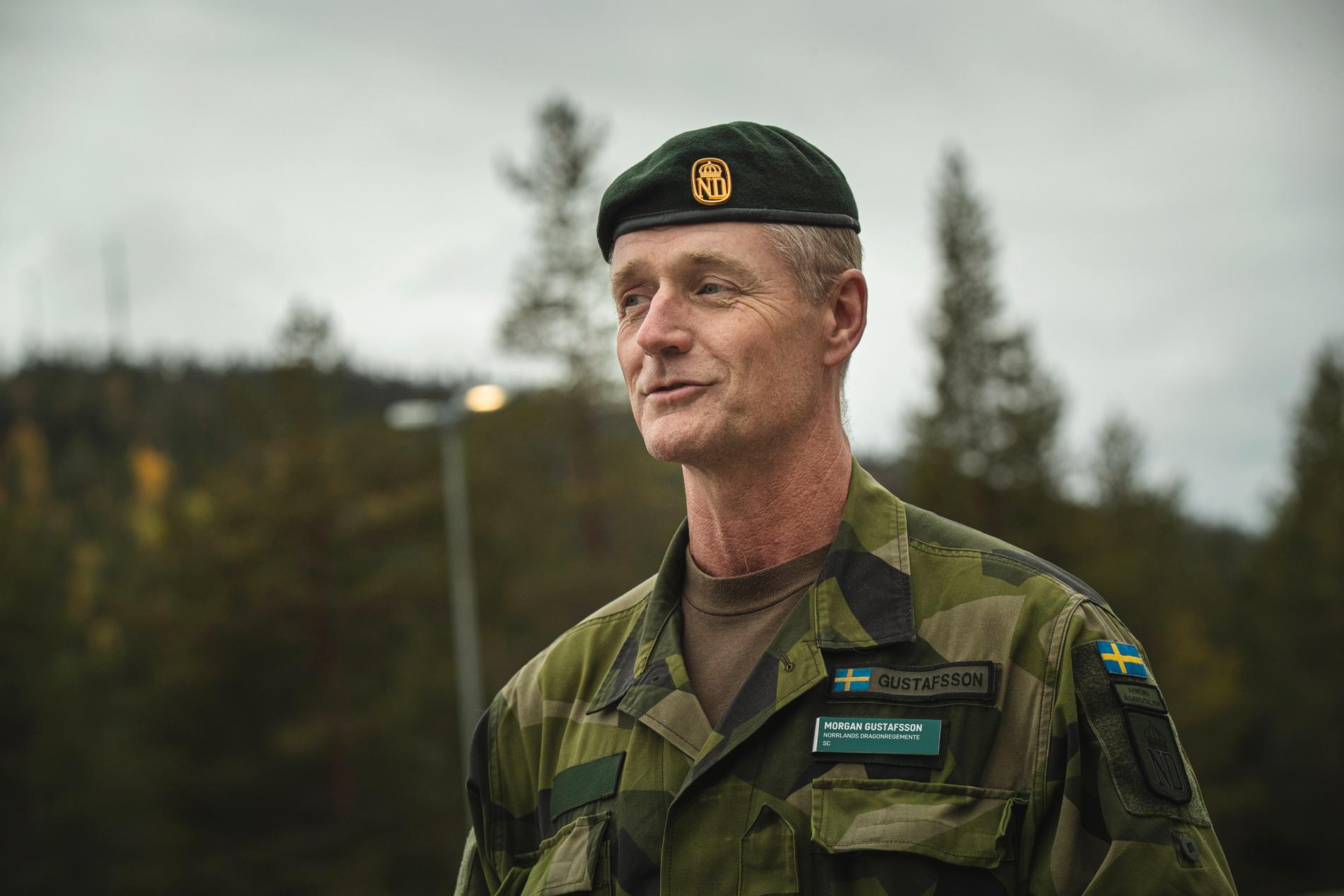 Morgan Gustavsson, stabschef K 4 på Norrlands Dragonregementet.