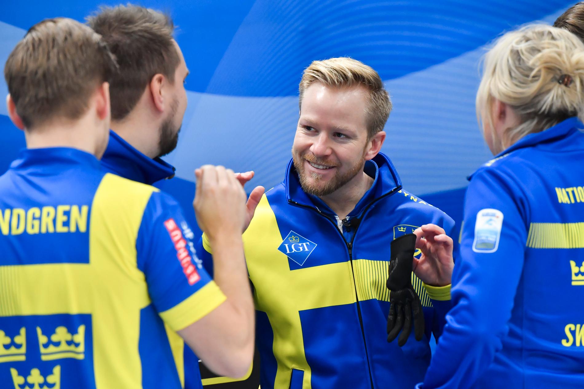 Sverige vinner EM-guld 2019 med Niklas Edin, Oskar Eriksson, Rasmus Wranå och Christoffer Sundgren i lag Edin.