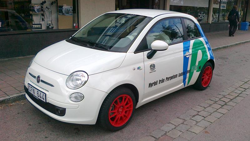 Elbilen Fiat 500 finns nu att hyra i Göteborg.