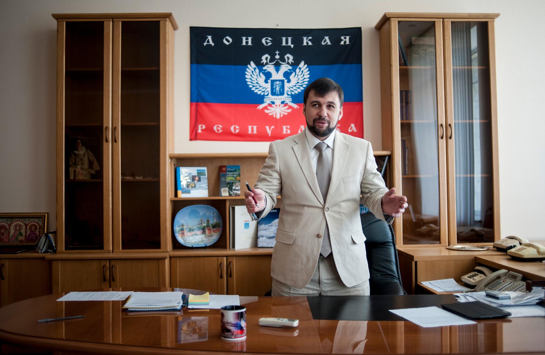 Denis Pusjilin förväntas bli ny ledare i Donetsk. Arkivbild.