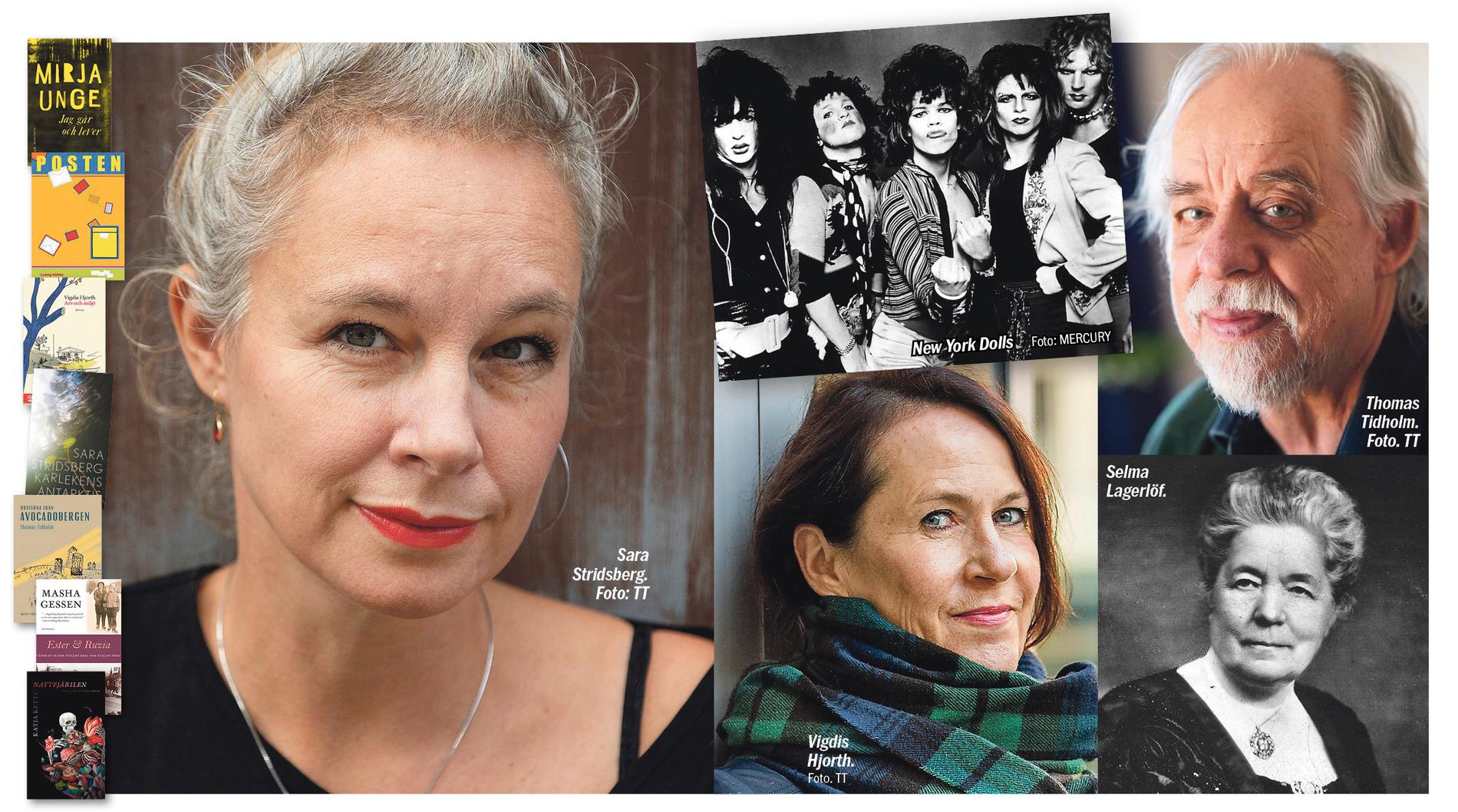 Aftonbladets kritiker tipsar om att lägga Sara Stridsberg, New York Dolls, Vigdis Hjorth, Thomas Tidholm, Selma Lagerlöf med flera i julklappssäcken. 