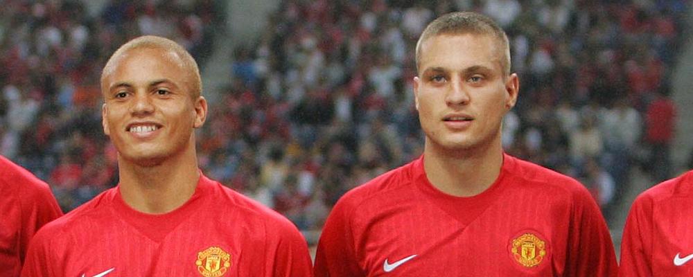 Wes Brown och Nemanja Vidic i United 2007.