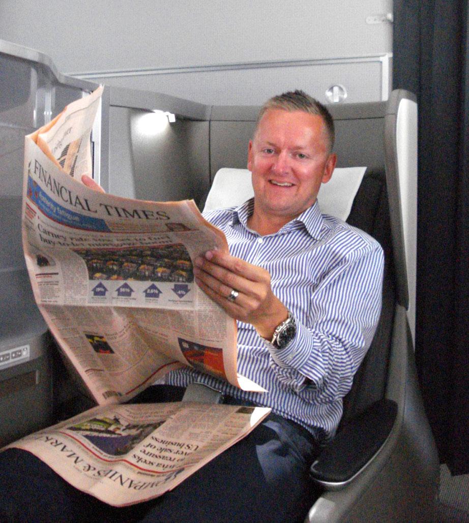 Martin Björnström, marknadschef på flygsajten Businessclass.se