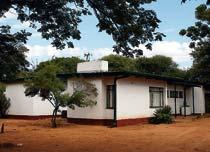 Ett typiskt hus på Zebra Drive där Mma Ramotswe bor i böckerna.
