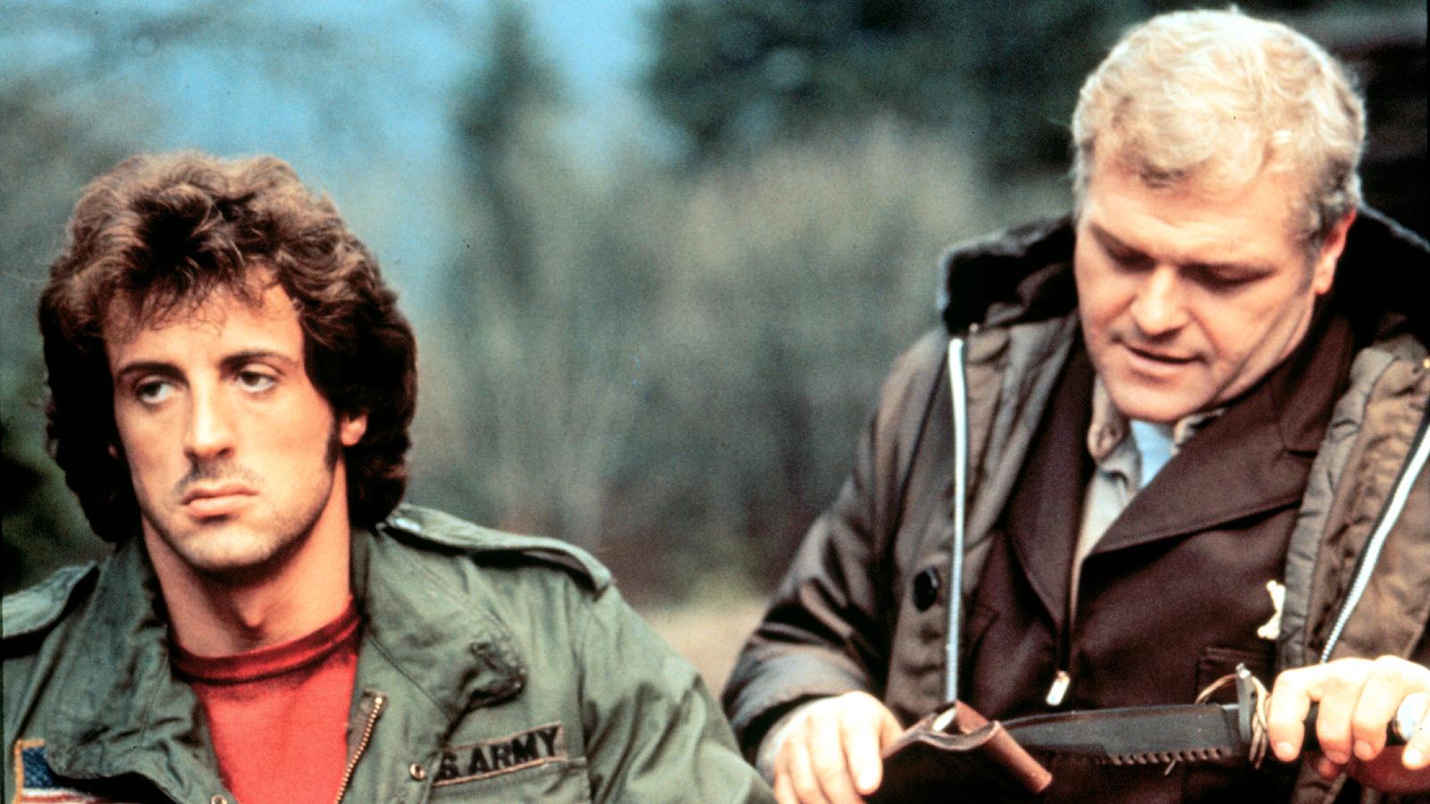 Brian Dennehy och Sylvester Stallone i ”Rambo – First blood”.
