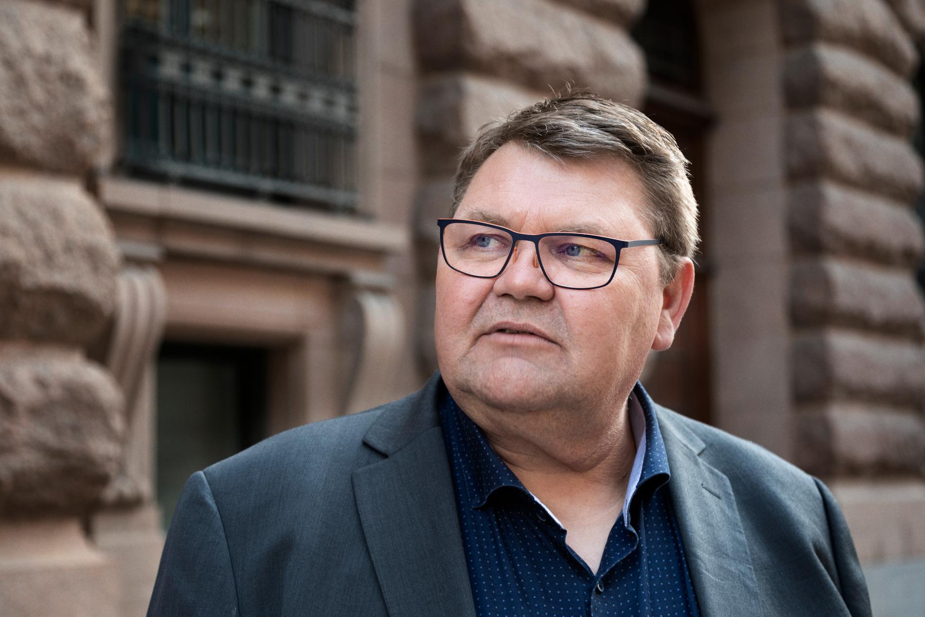 Sverigedemokraternas toppkandidat Peter Lundgren.
