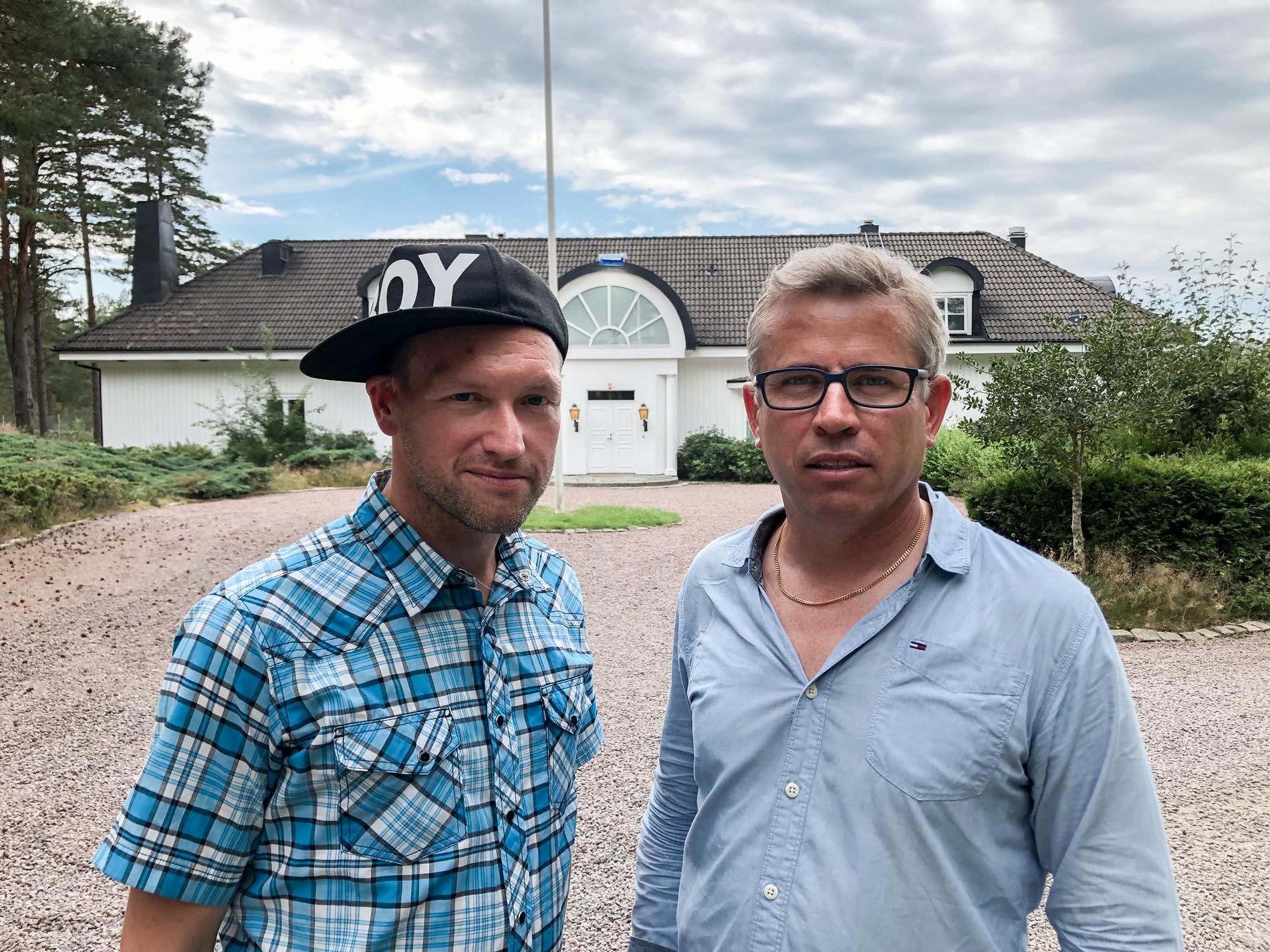 Torbjörn Ek, reporter, och Anders Deros, fotograf, Aftonbladets team på plats vid ”Ex on the beach”-inspelningen.