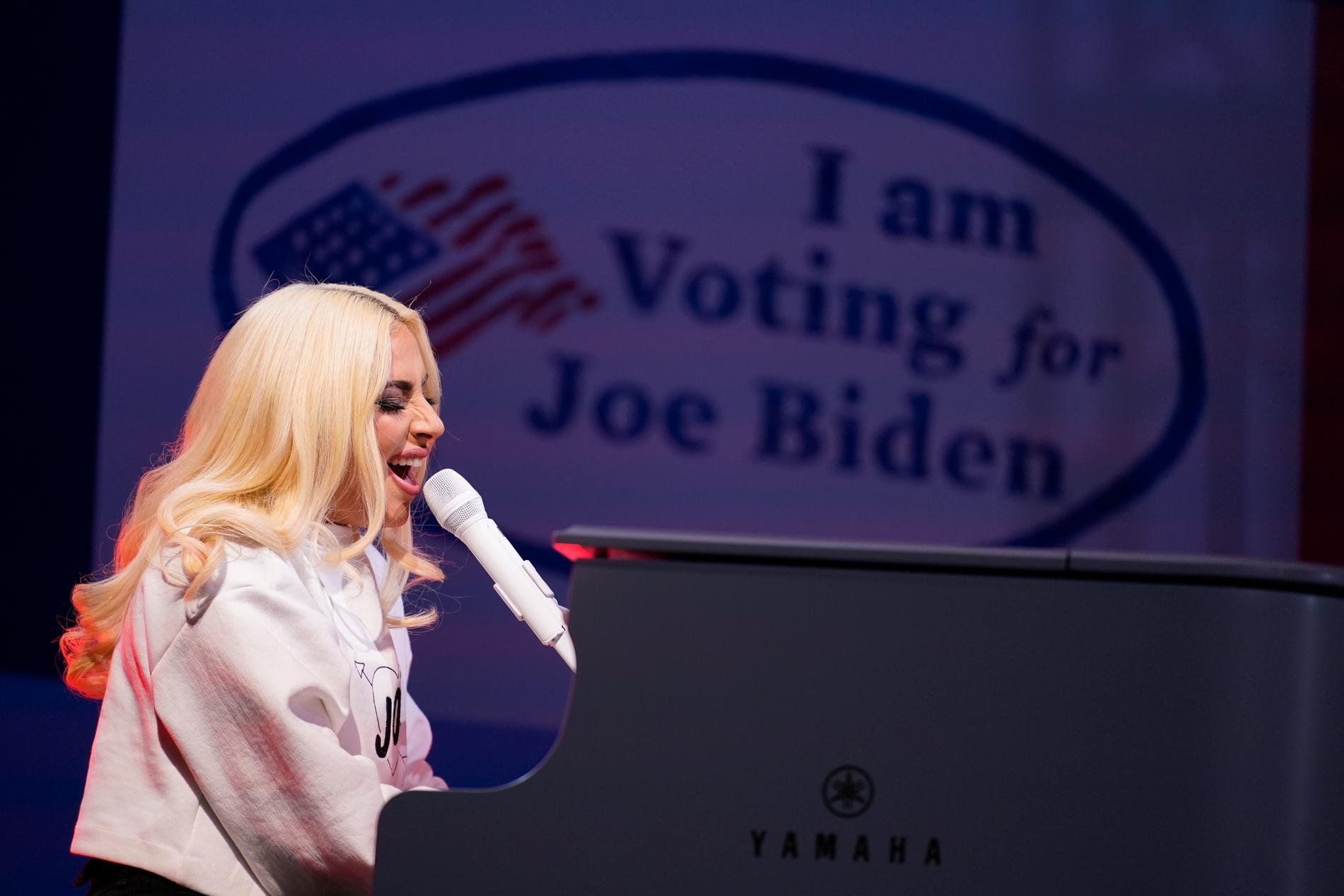 Lady Gaga är en av flera storstjärnor som kommer att uppträda i samband med att Joe Biden svärs in som president nästa vecka. Arkivbild.