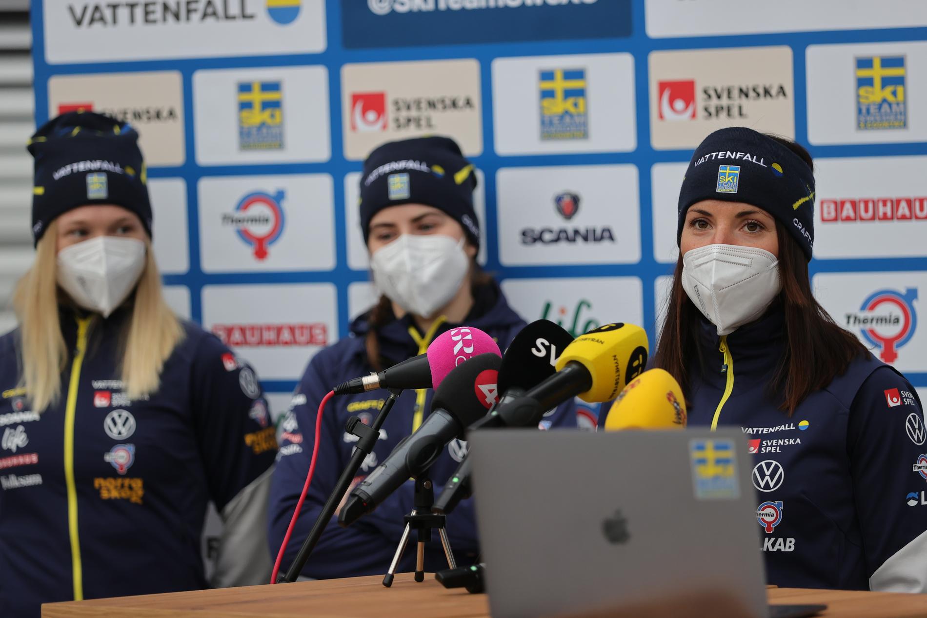 Jonna Sundling, Ebba Andersson och Charlotte Kalla är tre av åkarna som kör stafetten för Sverige på skid-VM i Oberstdorf.