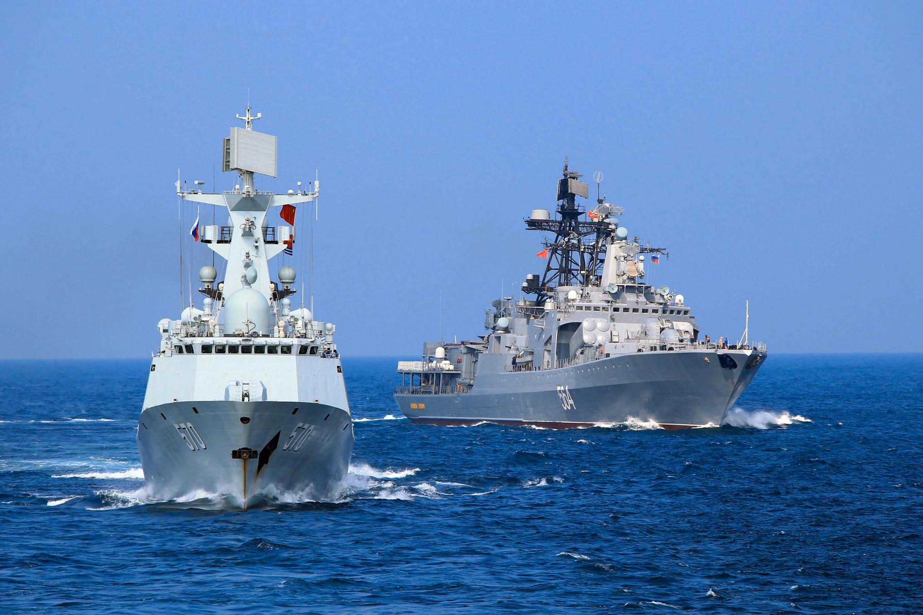 Ryssland och Kina samövar sina flottor