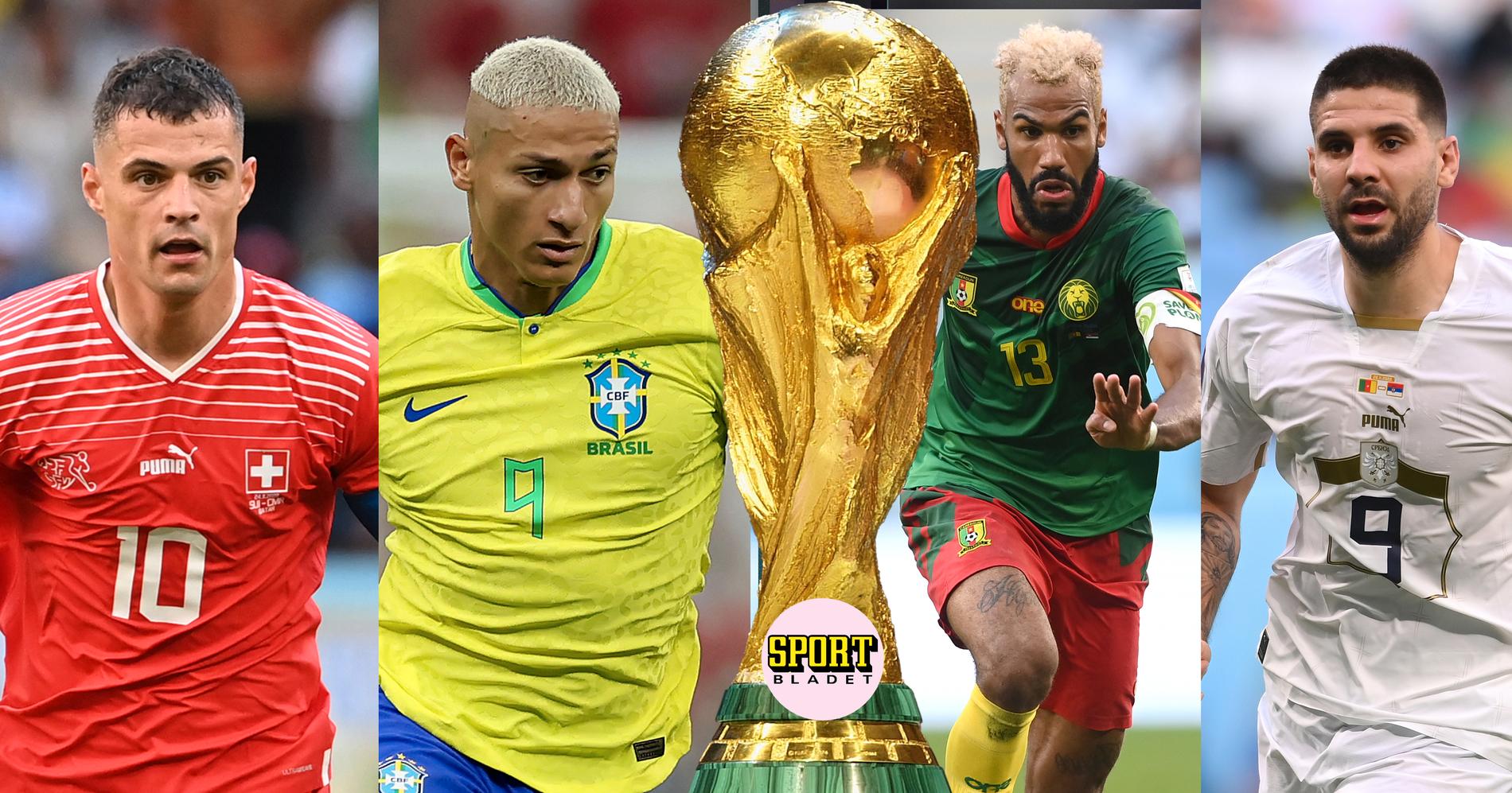 Schweiz, Kamerun och Serbien gör upp om att göra Brasilien sällskap till åttondelsfinal från grupp G i fotbolls-VM 2022.