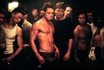 På film Brad Pitt i ”Fight Club”.