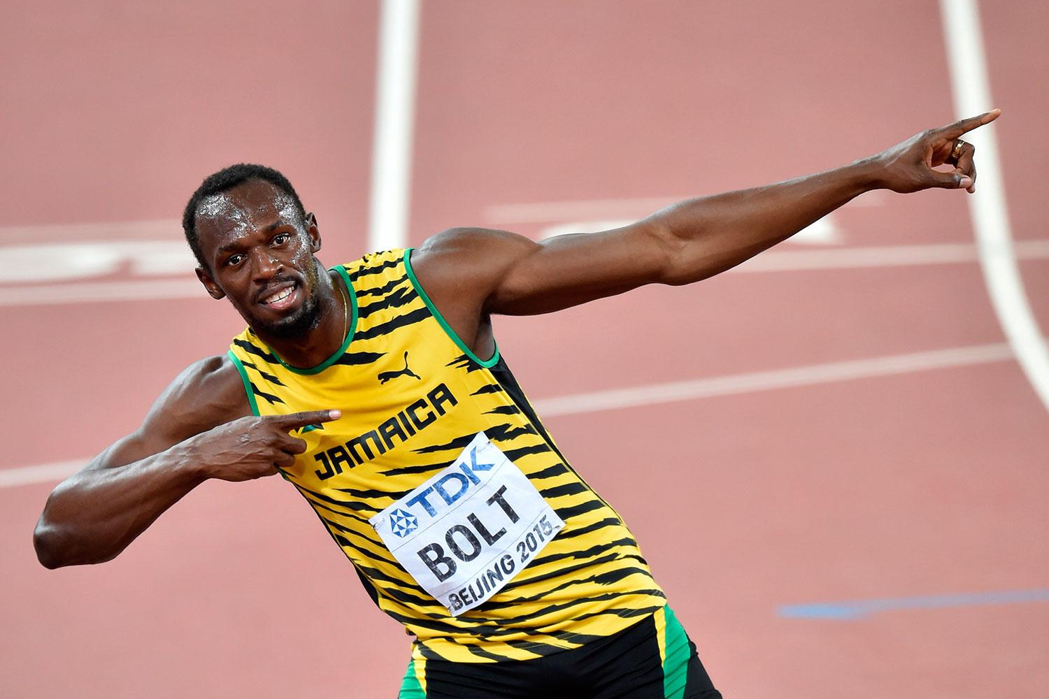 Usain Bolt är inte van att springa långt, men fokuset är alltjämt att vinna.