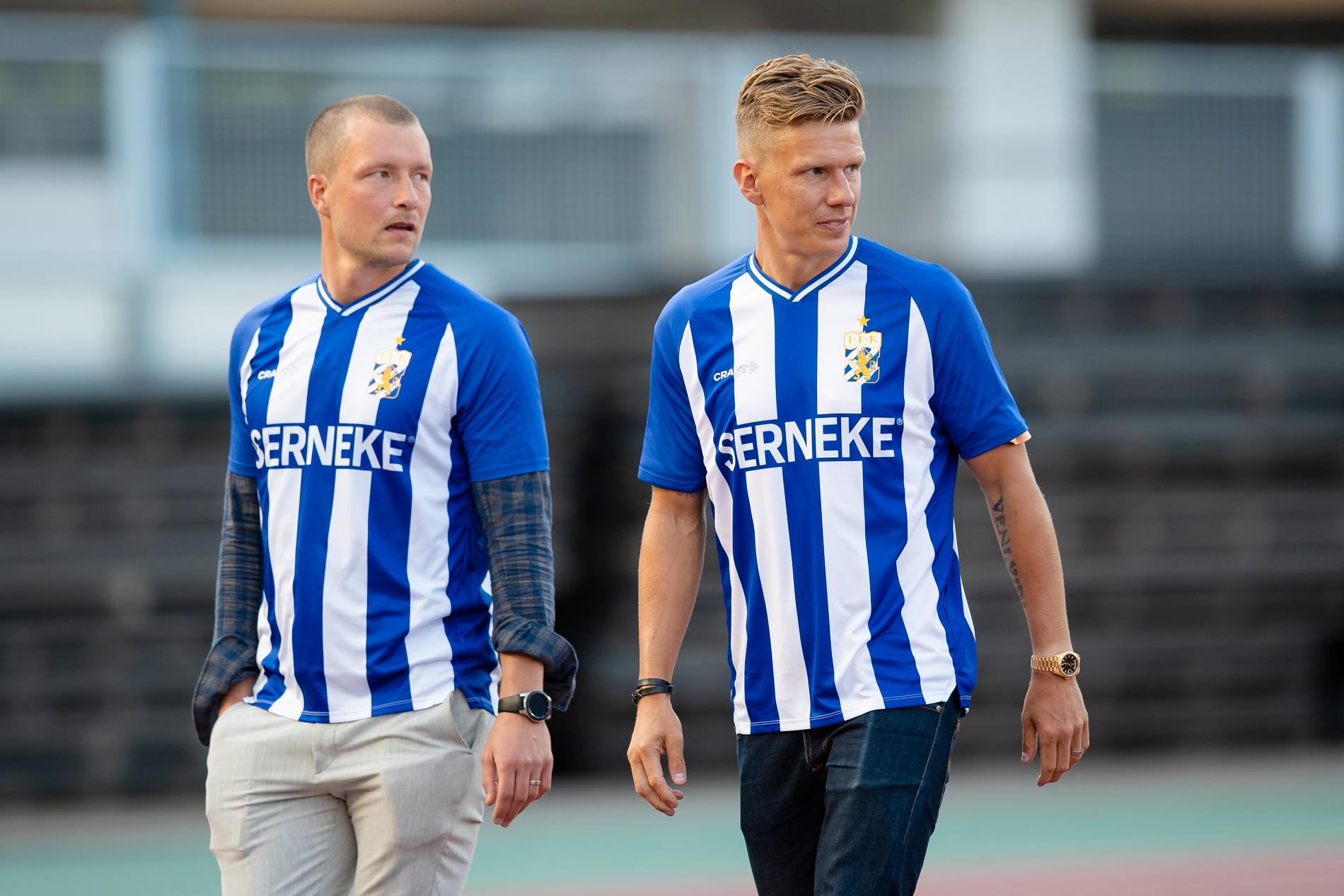 IFK Göteborgs fd spelare Pontus Wernbloom och Jakob Johansson. 