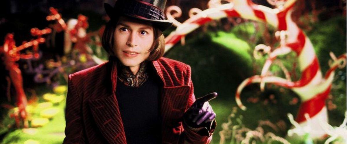 Johnny Depp som Willy Wonka i ”Kalle och chokladfabriken” (2005).