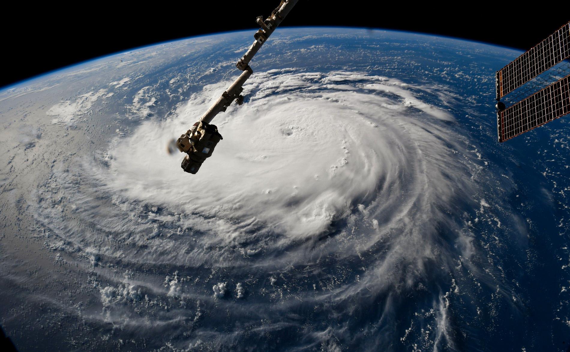 Florence fotograferad av ISS. 