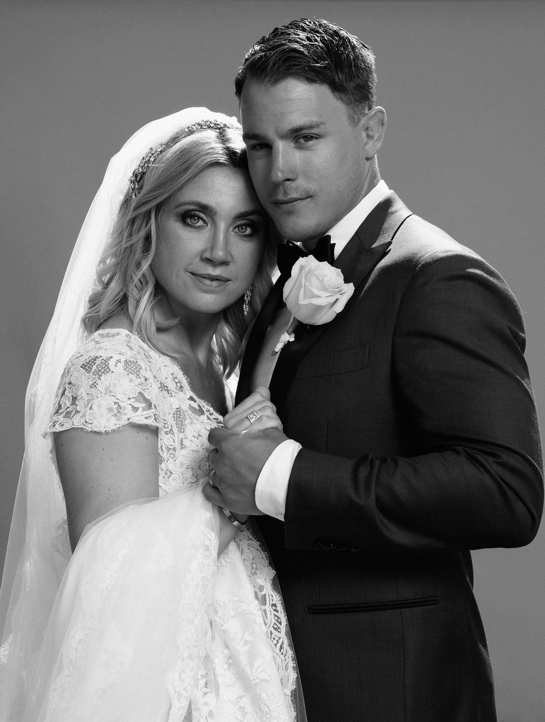 Camilla Läckberg och Simon Sköld när de gifte sig. 