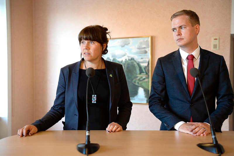 Åsa Romson och Gustav Fridolin, Miljöpartiets språkrör.