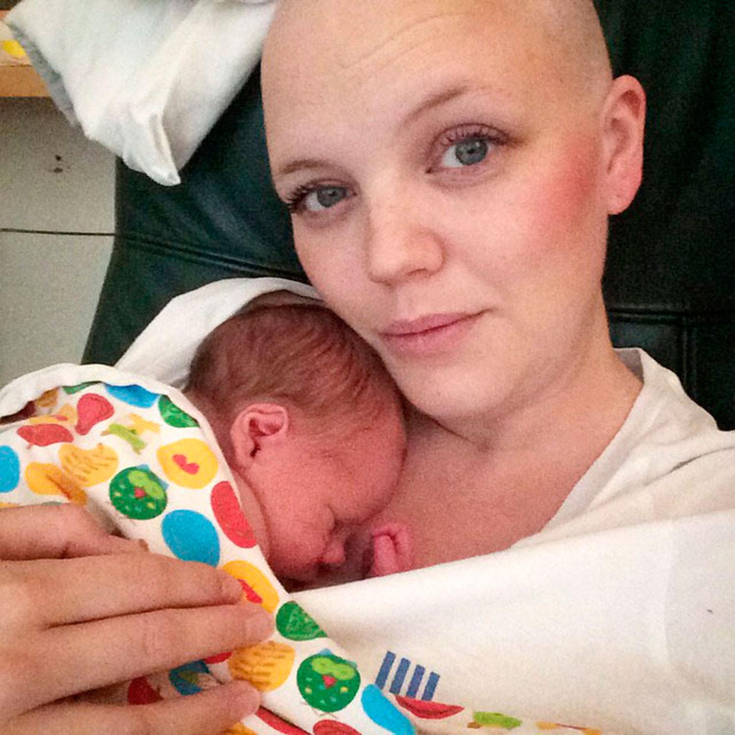 Efter att Jeanines dotter Lykke fötts sattes behandlingen in. Hennes tumör försvann på tolv veckor.
