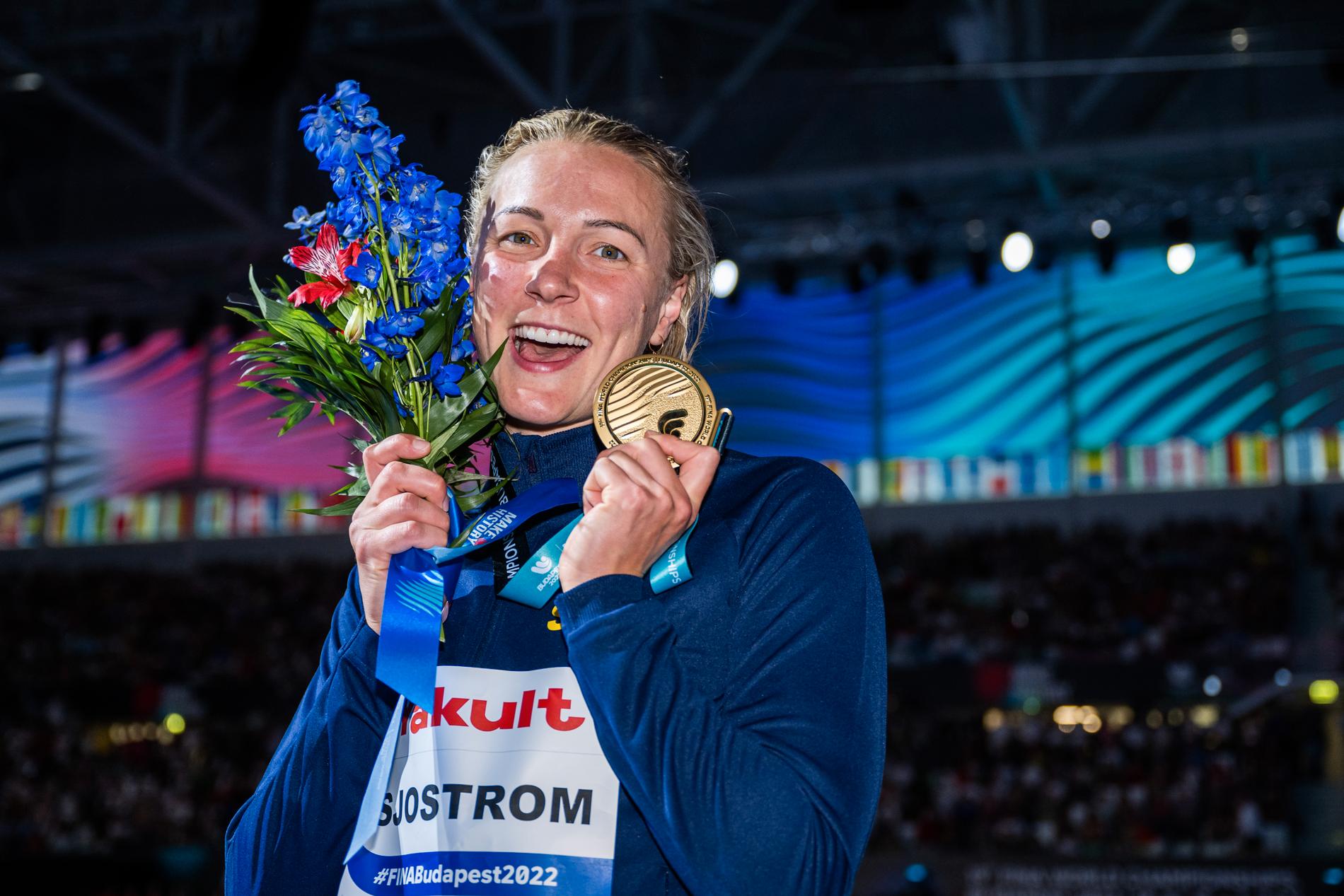 Sarah Sjöström ställer upp i två individuella distanser på EM i simning i Rom 2022 – 50 m fjäril och 50 m frisim.