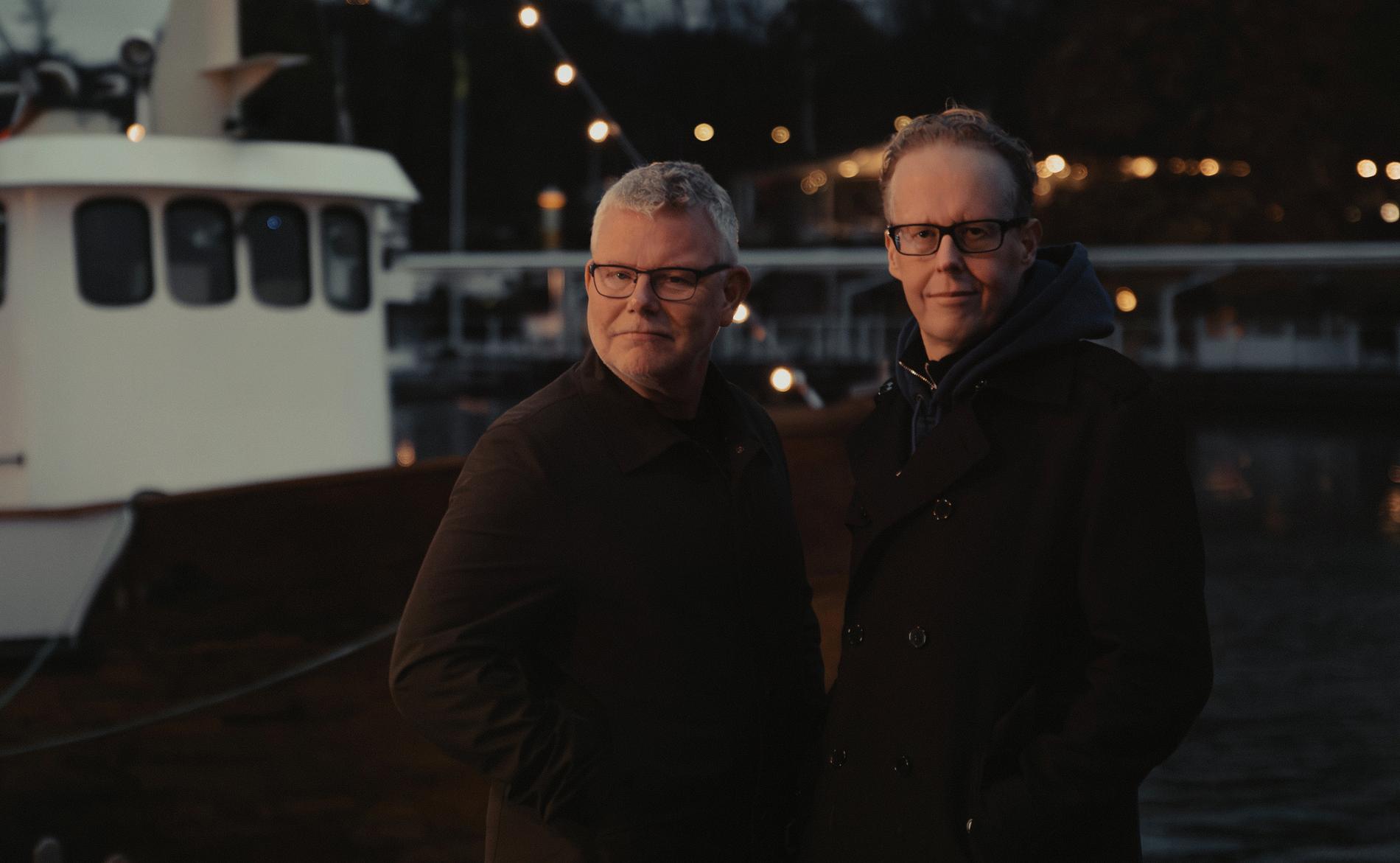 Jonas Moström och Arne Dahl. Pressbild.