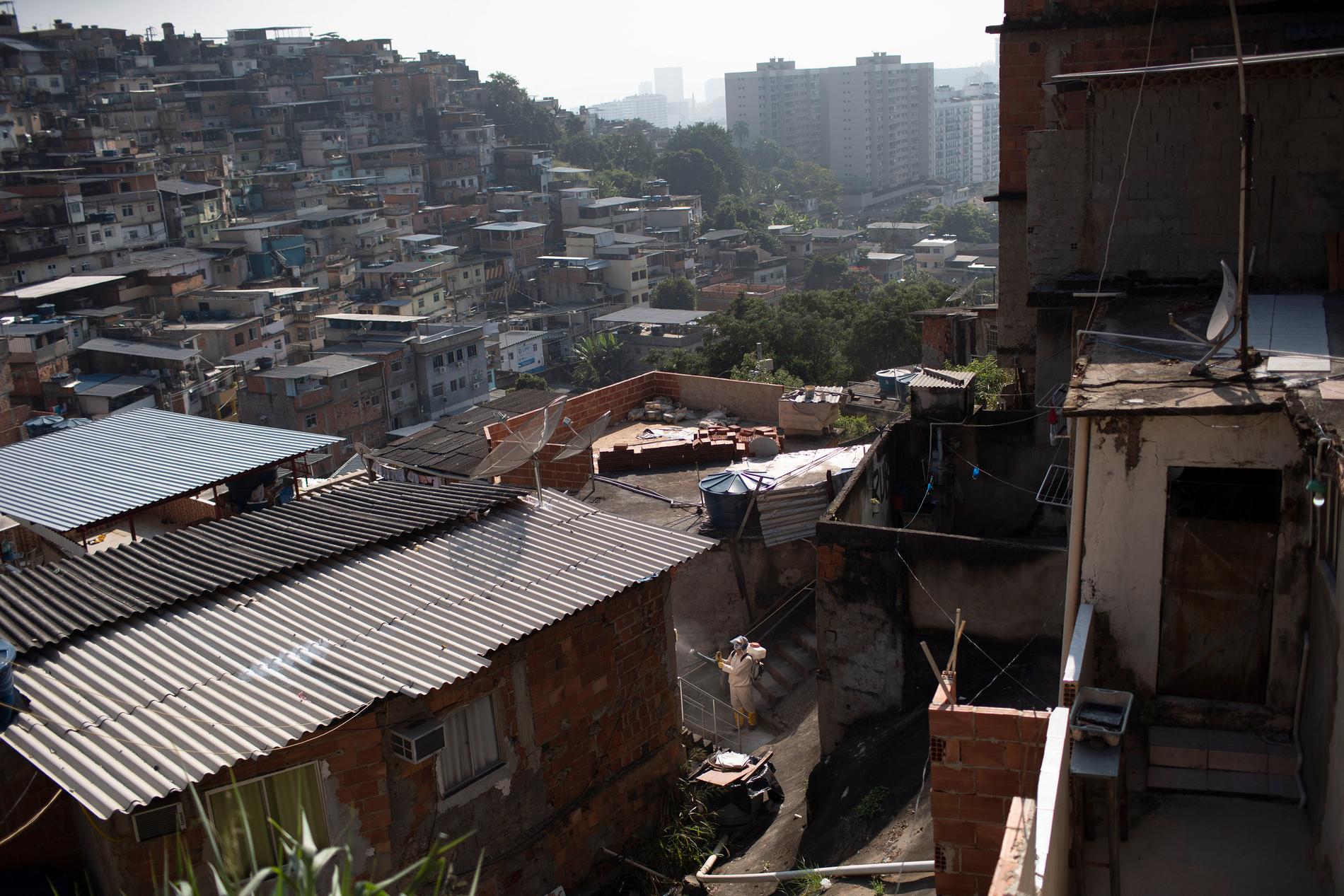 Milisgrupper har tagit kontrollen över flera fattiga områden i Rio de Janeiro i Brasilien. Arkivbild.