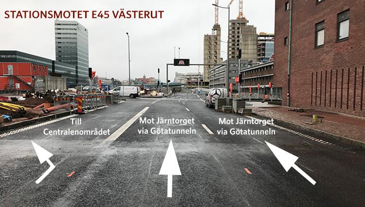 Trafikverkets informationsbild som har delats på myndighetens hemsida.