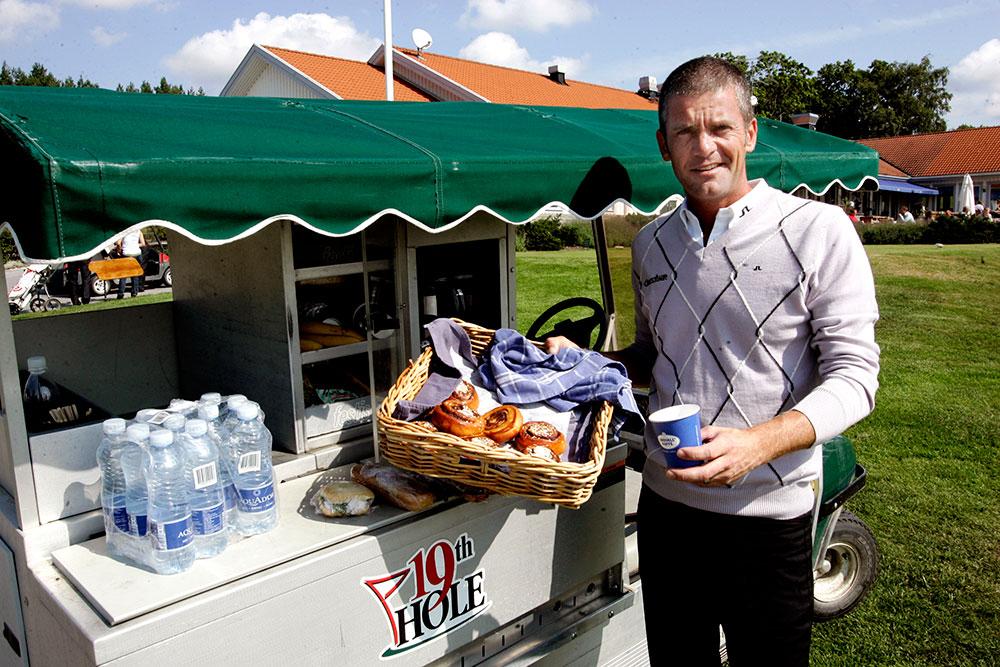 Golfaren Jesper Parnevik bjuder på bullar 2007.