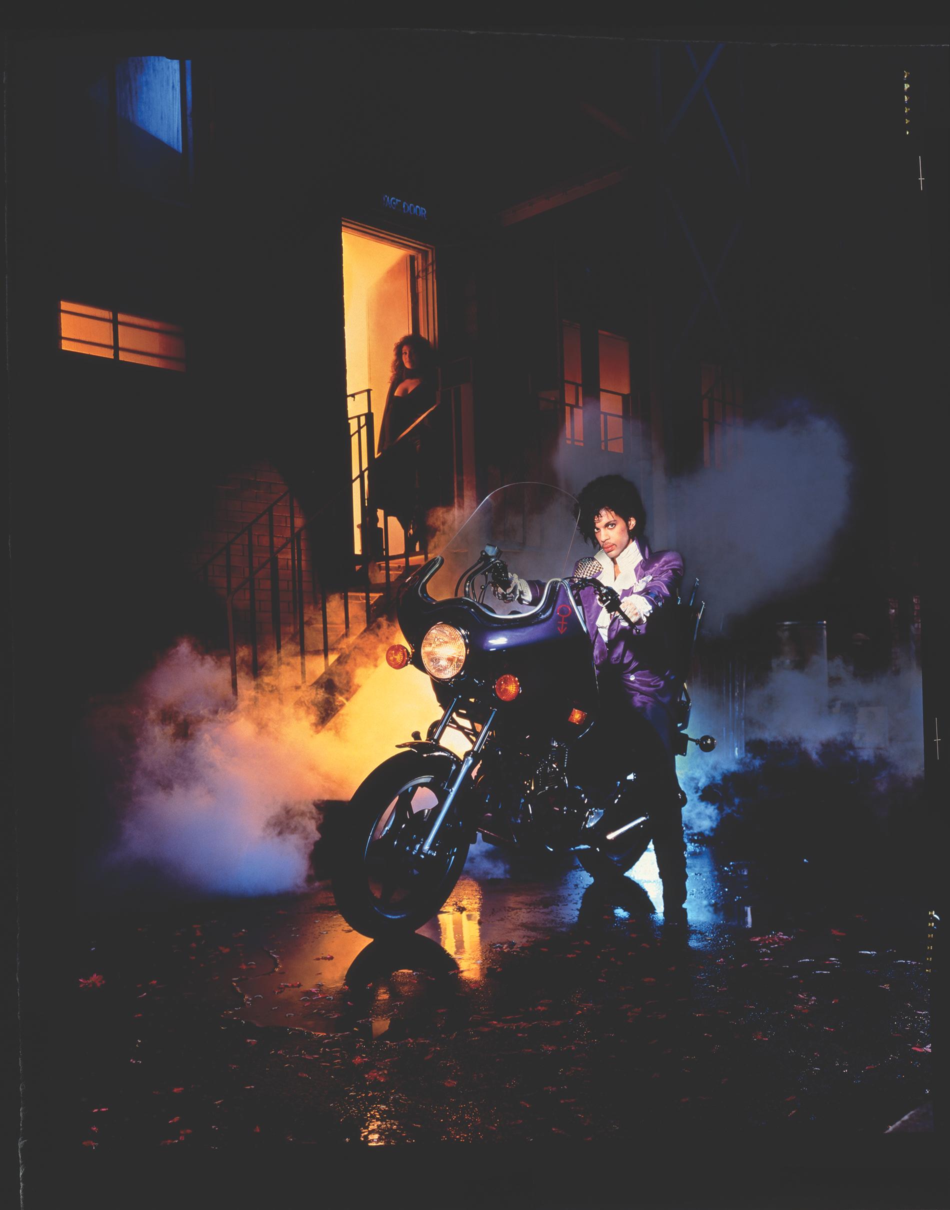 Bilden som prydde ”Purple rain”-albumet 1984.