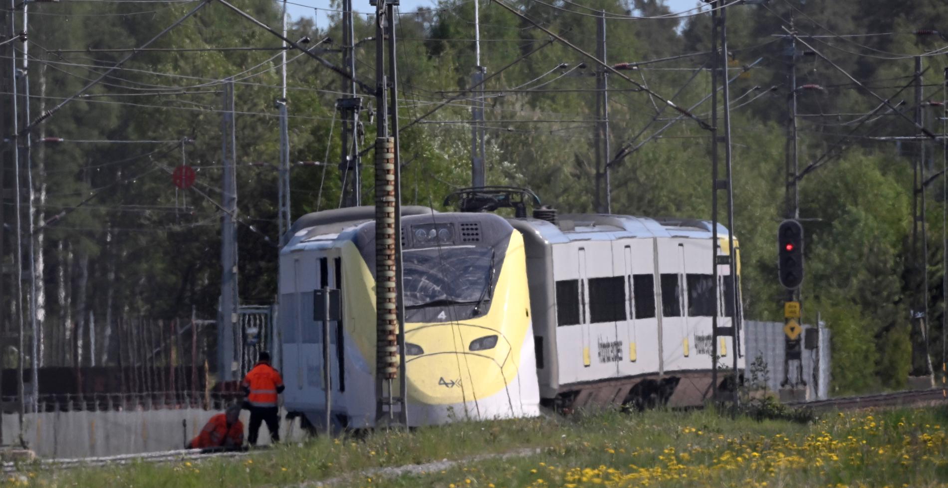 Arlanda Express spårade ur i slutet på maj.