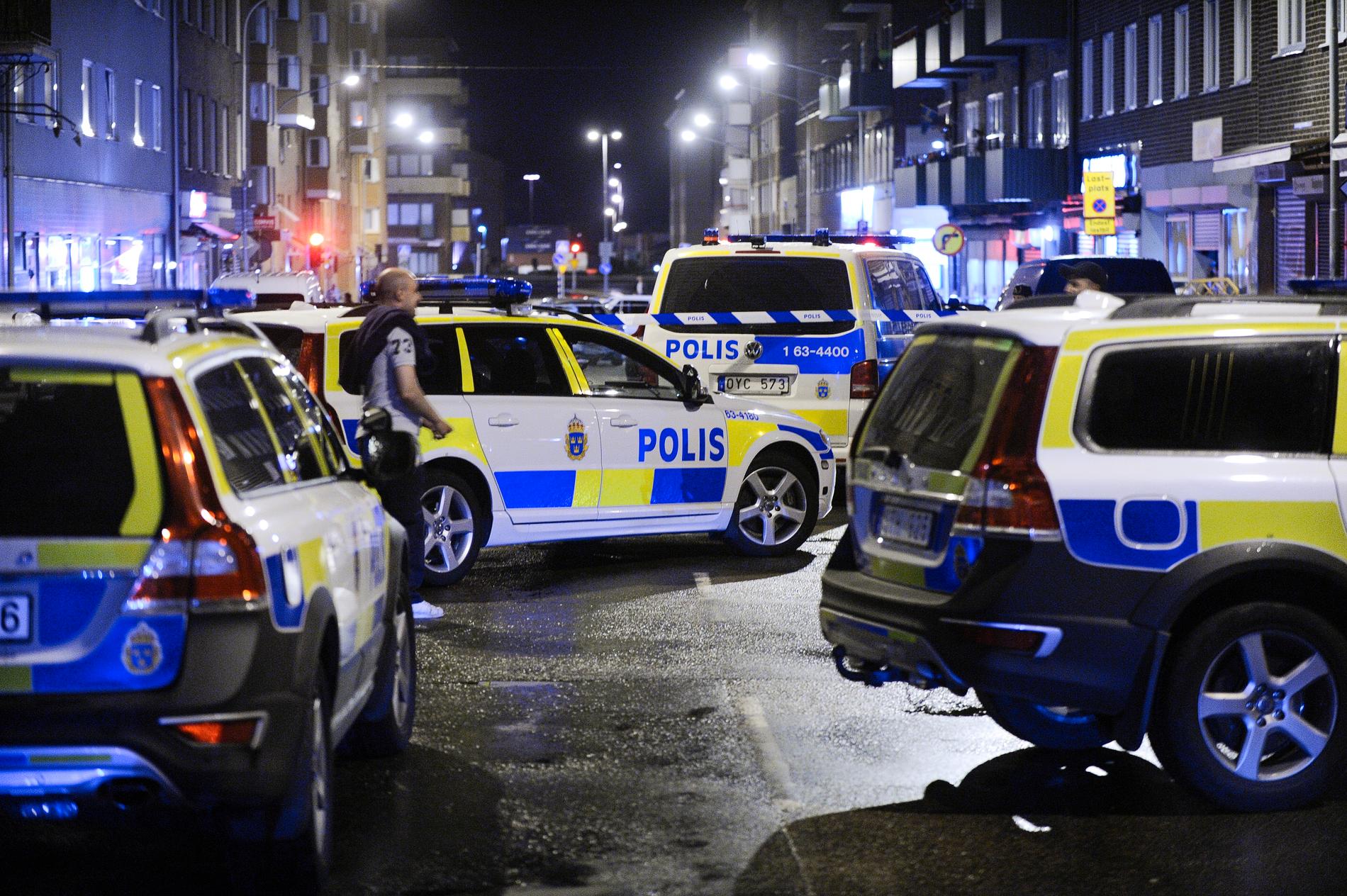 Polispådrag i Helsingborg.