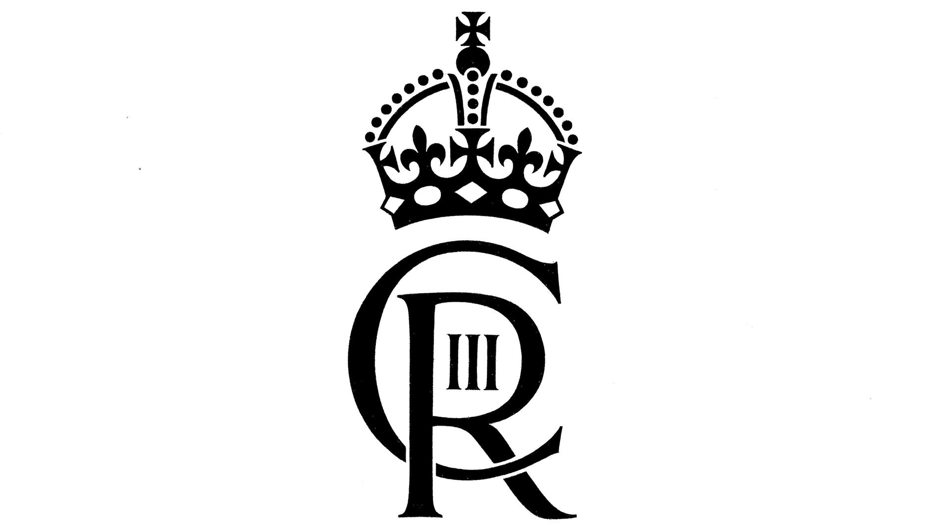 Den brittiska kungens monogram.