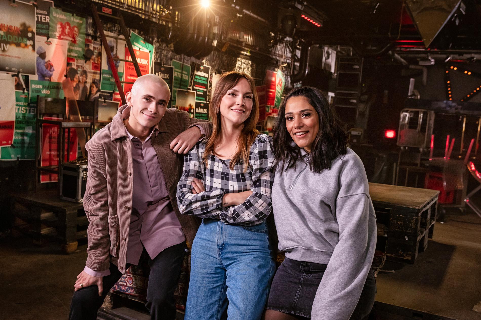 Felix Sandman, Brita Zackari och Farah Abadi leder ”Musikhjälpen”.